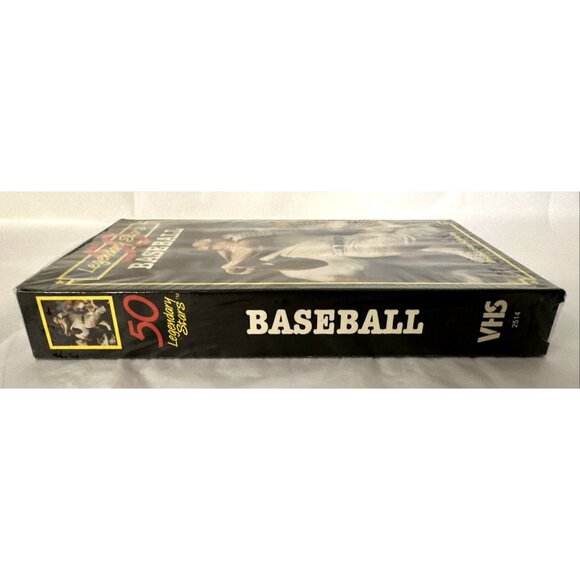 50 Legendary Stars Baseball VHS Babe Ruth Mantle Original Film Highlights SEALED - Picture 4 of 6
